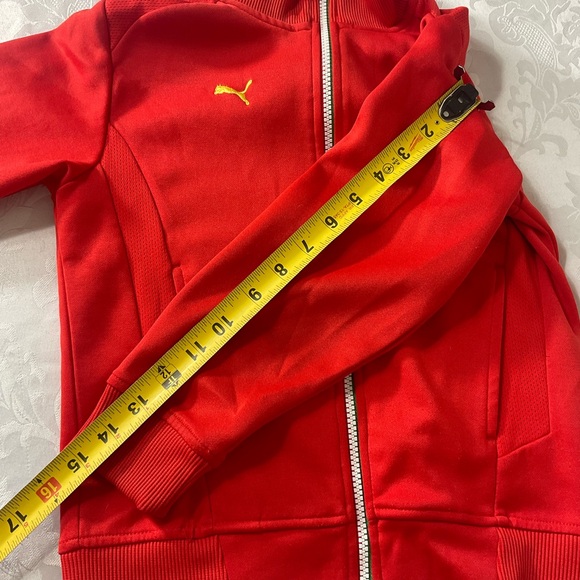 Vintage puma Ferrari track Jacket Red Boys Size 6 Logo Ferrari On Front/back - Picture 6 of 12